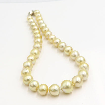 南洋真珠ネックレス　P10mm〜16mm　長さ44cm　重量92.75ｇ（中古）