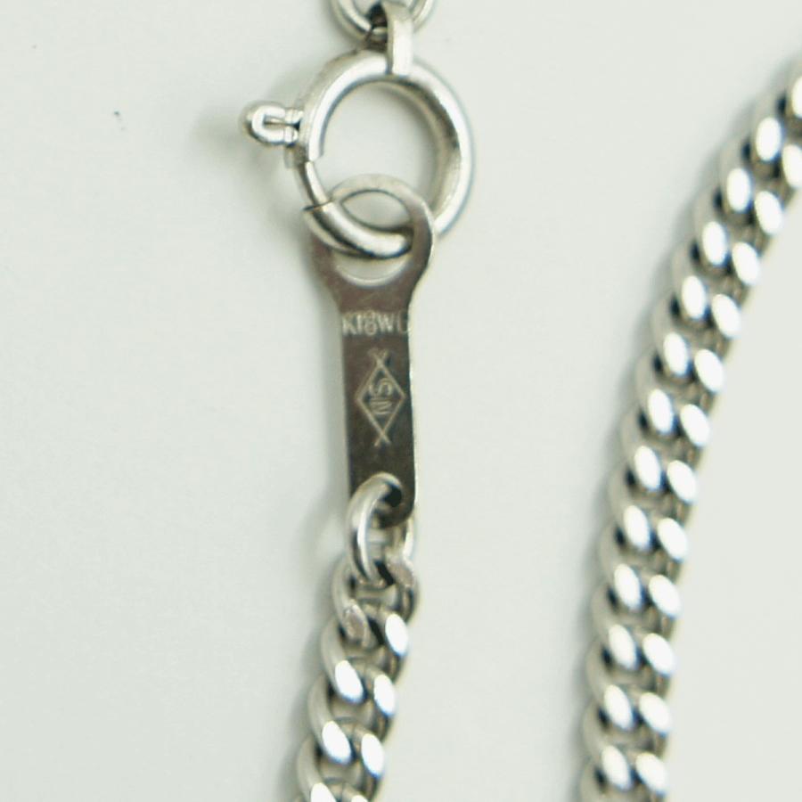 K18WGダイヤクロスネックレス　D0.21ct　15.88ｇ　ホワイトゴールド　レディース（中古）