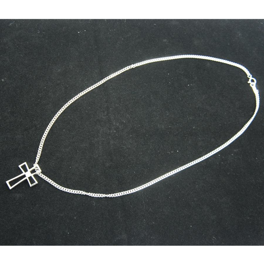 K18WGダイヤクロスネックレス　D0.21ct　15.88ｇ　ホワイトゴールド　レディース（中古）