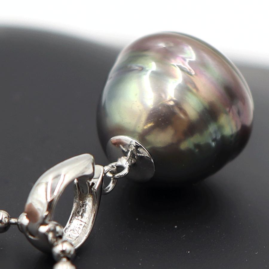 K14WGクロチョウペンダントトップ　重量4.64ｇ(石の重量含む)(中古)