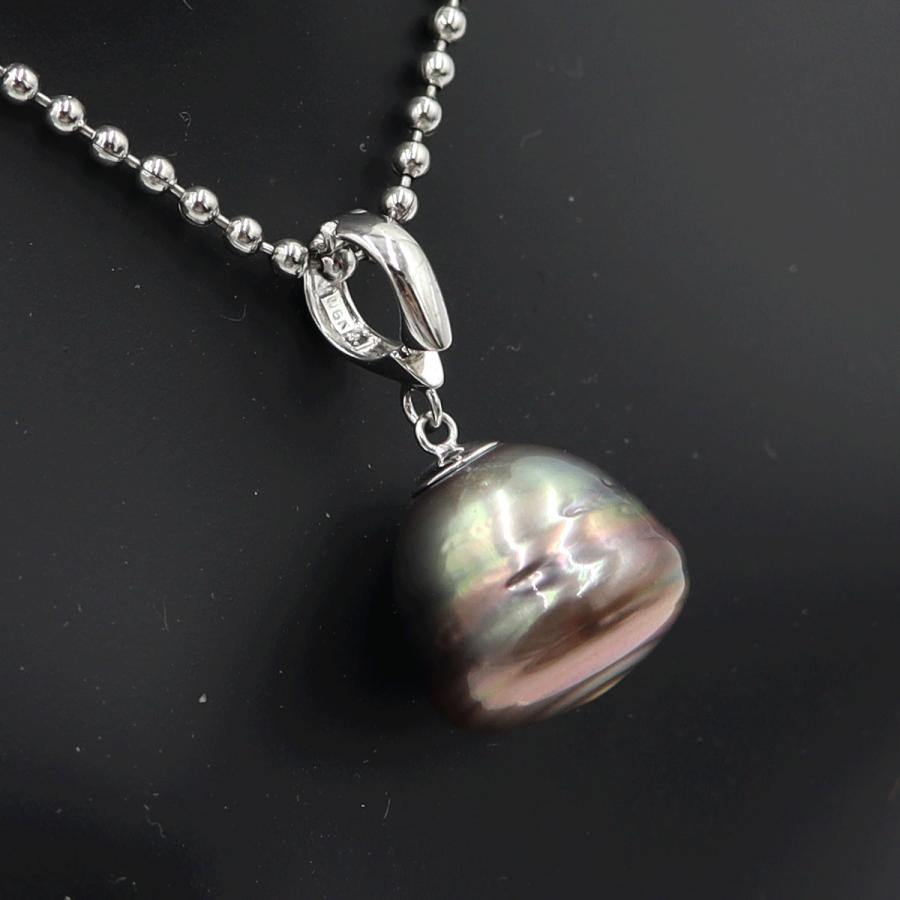 K14WGクロチョウペンダントトップ　重量4.64ｇ(石の重量含む)(中古)