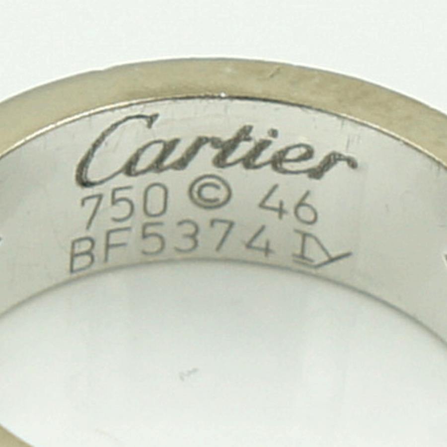 カルティエ（CARTIER） 750WGラブリング　リングサイズ6号　重量7.64ｇ(石の重量含む)　レディース（中古）