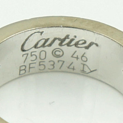 カルティエ（CARTIER） 750WGラブリング　リングサイズ6号　重量7.64ｇ(石の重量含む)　レディース（中古）