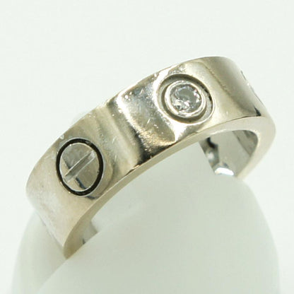 カルティエ（CARTIER） 750WGラブリング　リングサイズ6号　重量7.64ｇ(石の重量含む)　レディース（中古）