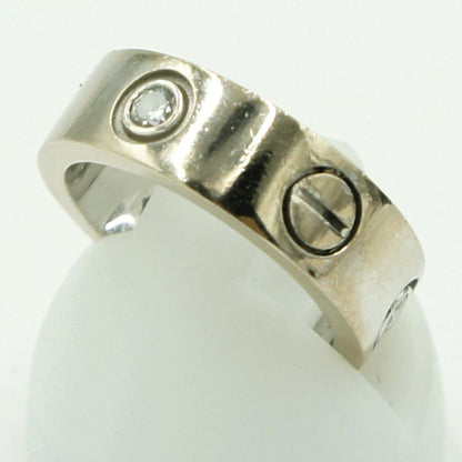 カルティエ（CARTIER） 750WGラブリング　リングサイズ6号　重量7.64ｇ(石の重量含む)　レディース（中古）