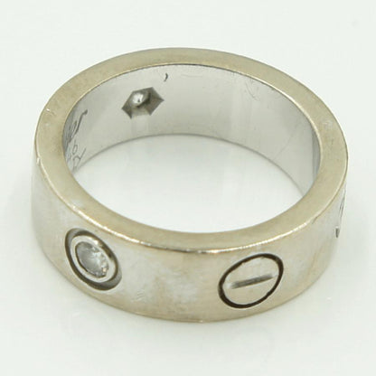 カルティエ（CARTIER） 750WGラブリング　リングサイズ6号　重量7.64ｇ(石の重量含む)　レディース（中古）