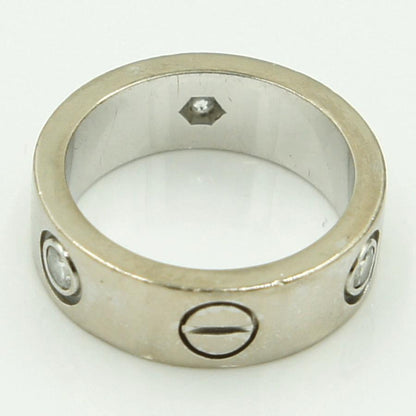 カルティエ（CARTIER） 750WGラブリング　リングサイズ6号　重量7.64ｇ(石の重量含む)　レディース（中古）