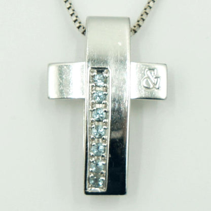 ピンキー＆ダイアン(PINKY&DIANNE)　750WGトパーズペンダントネックレス　重量4.70ｇ(石の重量含む)　ネックレス長さ 約40cm　レディース（中古）