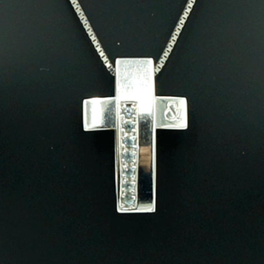 ピンキー＆ダイアン(PINKY&DIANNE)　750WGトパーズペンダントネックレス　重量4.70ｇ(石の重量含む)　ネックレス長さ 約40cm　レディース（中古）