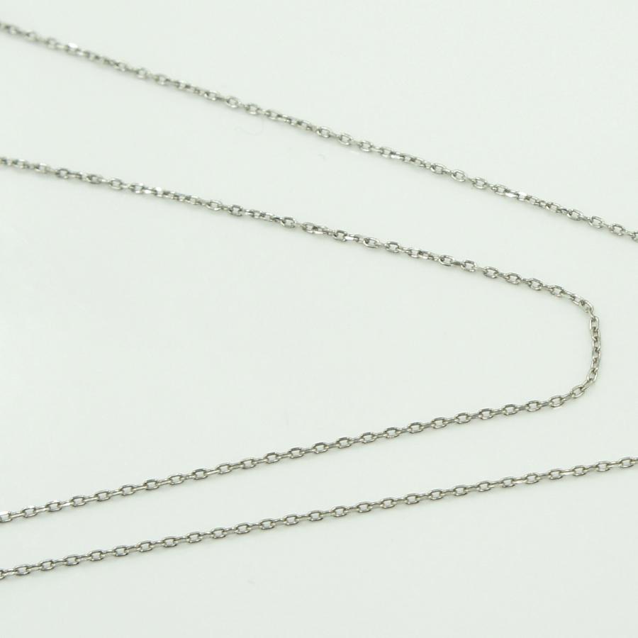 バーバリー(BURBERRY)　Pt900/Pt850サファイアダイヤモンドネックレス　ネックレス長さ 約39.5cm　S0.10ct D0.10ct　重量5.41ｇ(石の重量含む)　レディース（中古）