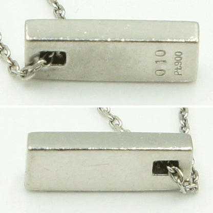 バーバリー(BURBERRY)　Pt900/Pt850サファイアダイヤモンドネックレス　ネックレス長さ 約39.5cm　S0.10ct D0.10ct　重量5.41ｇ(石の重量含む)　レディース（中古）