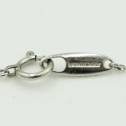 バーバリー(BURBERRY)　Pt900/Pt850サファイアダイヤモンドネックレス　ネックレス長さ 約39.5cm　S0.10ct D0.10ct　重量5.41ｇ(石の重量含む)　レディース（中古）