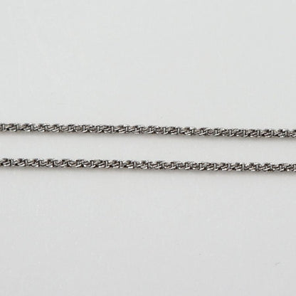 K18WGダイヤペンダントネックレス　D0.18ct　ネック長さ:50cm　重量4.96ｇ(石の重量を含む) (中古)