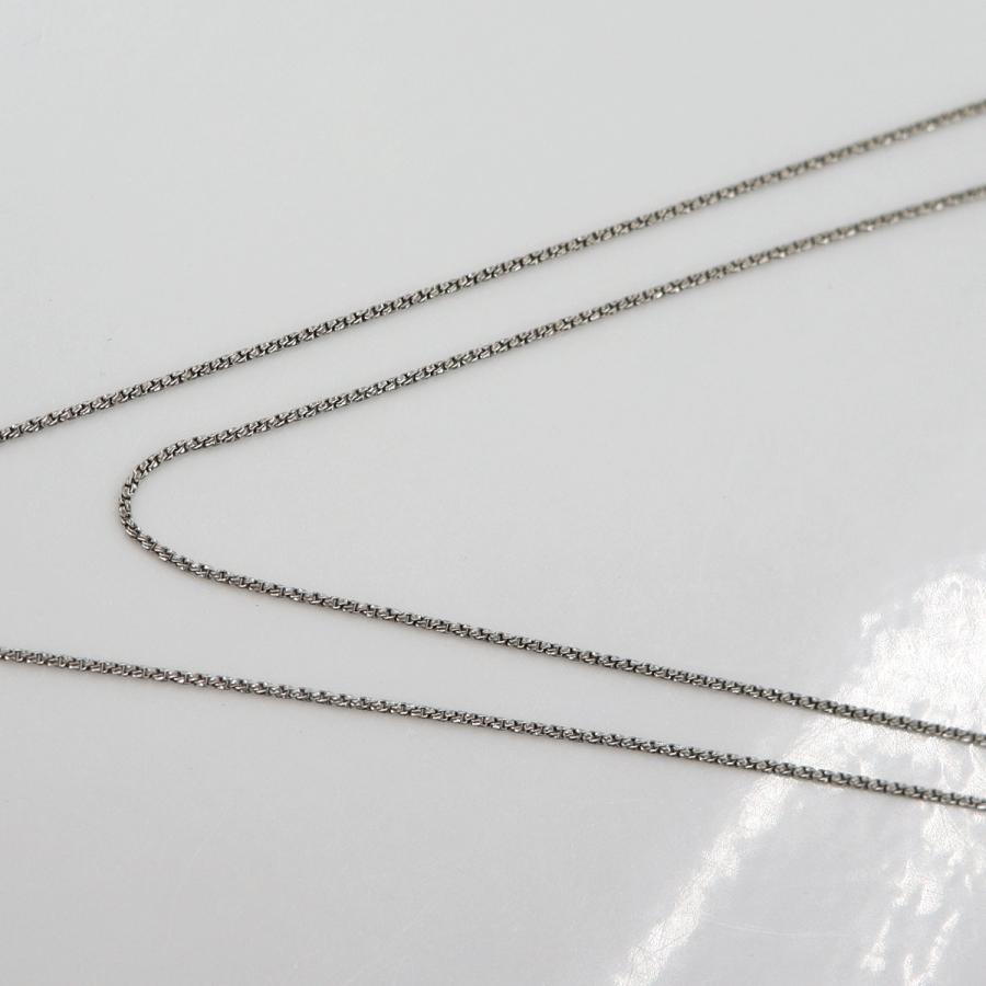 K18WGダイヤペンダントネックレス　D0.18ct　ネック長さ:50cm　重量4.96ｇ(石の重量を含む) (中古)