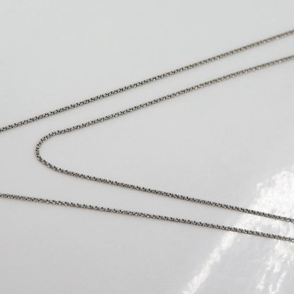 K18WGダイヤペンダントネックレス　D0.18ct　ネック長さ:50cm　重量4.96ｇ(石の重量を含む) (中古)