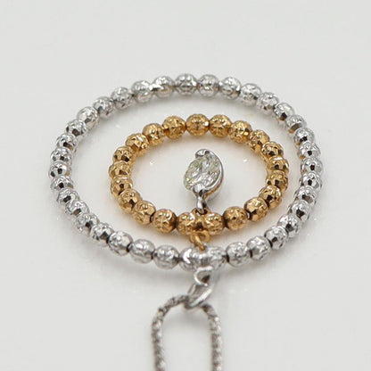 K18WGダイヤペンダントネックレス　D0.18ct　ネック長さ:50cm　重量4.96ｇ(石の重量を含む) (中古)