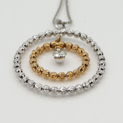 K18WGダイヤペンダントネックレス　D0.18ct　ネック長さ:50cm　重量4.96ｇ(石の重量を含む) (中古)