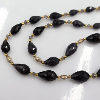 K18トルマリンネックレス　ネック長さ：約48cm　重量37.95ｇ(石の重量を含む)　レディース(中古)