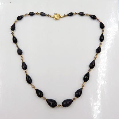 K18トルマリンネックレス　ネック長さ：約48cm　重量37.95ｇ(石の重量を含む)　レディース(中古)