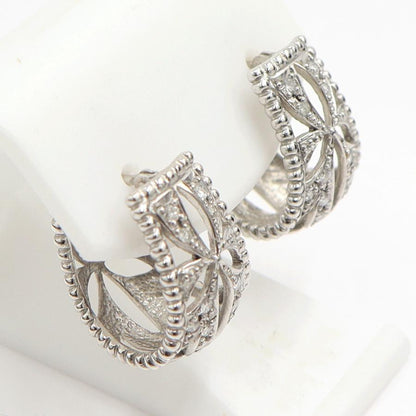 Pt900ダイヤモンドピアス　D0.15ct　重量9.70ｇ(両耳・石の重量含む)（中古）