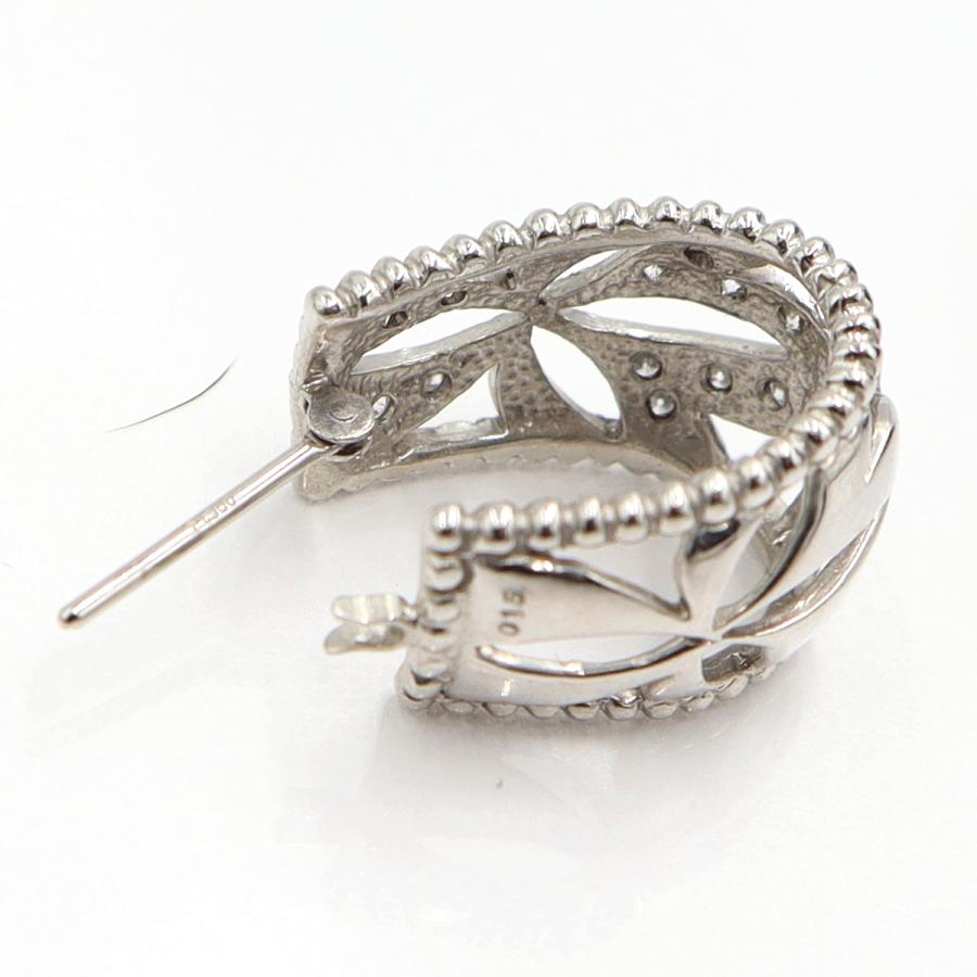 Pt900ダイヤモンドピアス　D0.15ct　重量9.70ｇ(両耳・石の重量含む)（中古）