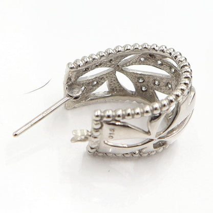 Pt900ダイヤモンドピアス　D0.15ct　重量9.70ｇ(両耳・石の重量含む)（中古）