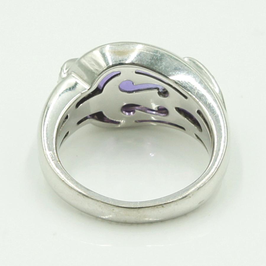 750アメジストダイヤモンドリング　A2.43ct　D0.16ct　リングサイズ9号　レディース（中古）