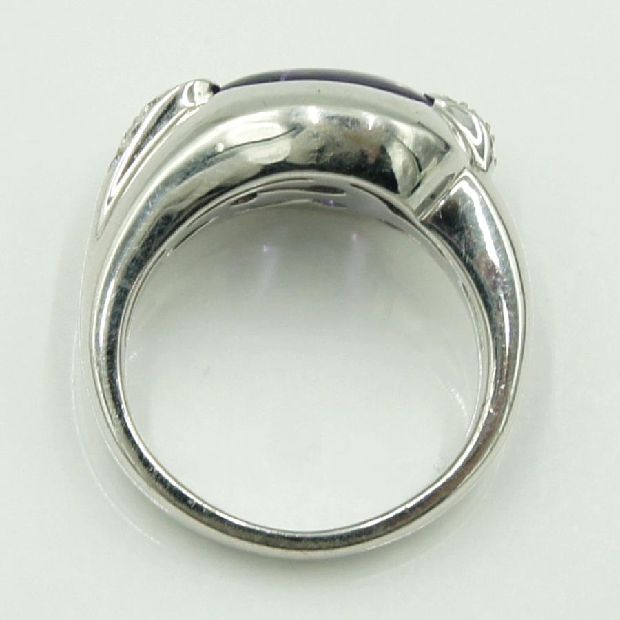 750アメジストダイヤモンドリング　A2.43ct　D0.16ct　リングサイズ9号　レディース（中古）