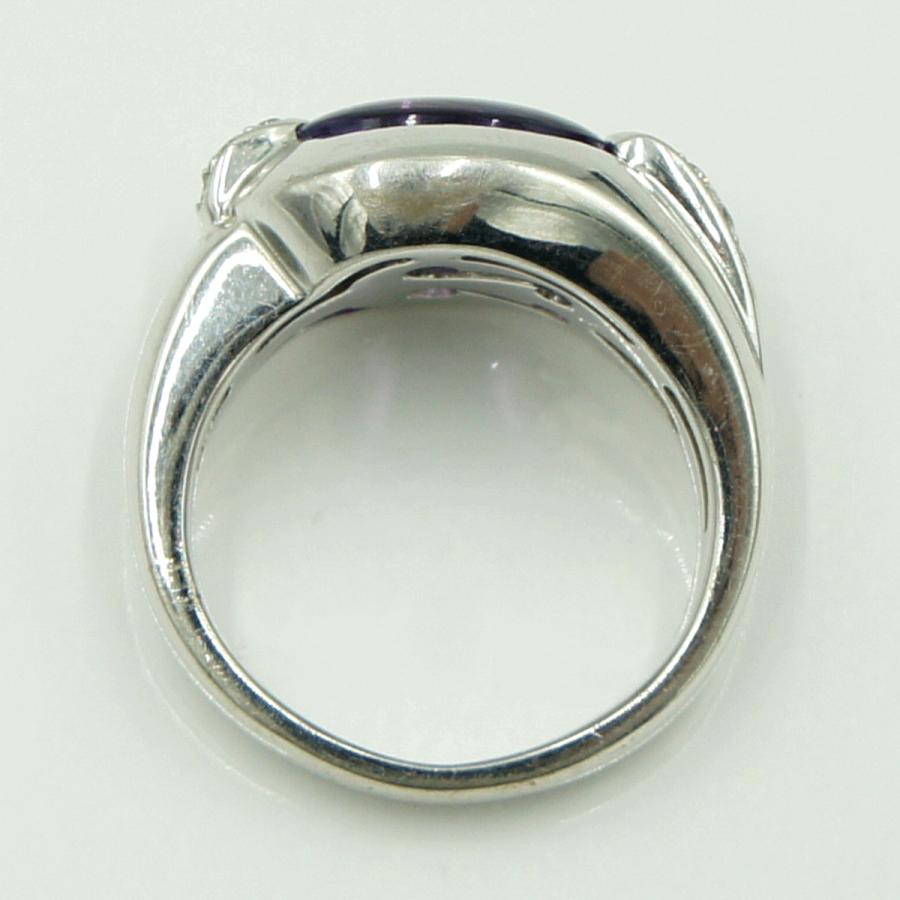750アメジストダイヤモンドリング　A2.43ct　D0.16ct　リングサイズ9号　レディース（中古）