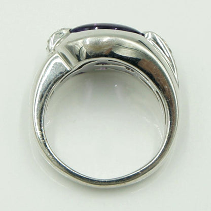 750アメジストダイヤモンドリング　A2.43ct　D0.16ct　リングサイズ9号　レディース（中古）