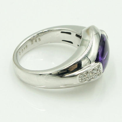 750アメジストダイヤモンドリング　A2.43ct　D0.16ct　リングサイズ9号　レディース（中古）