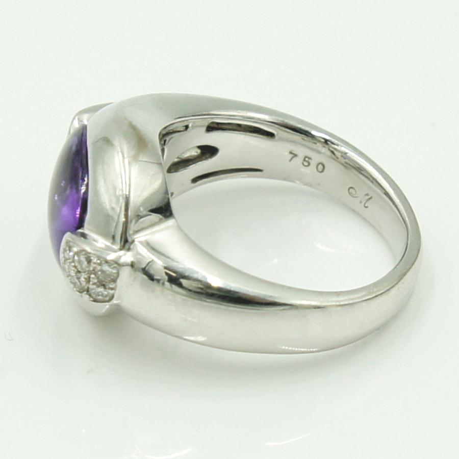 750アメジストダイヤモンドリング　A2.43ct　D0.16ct　リングサイズ9号　レディース（中古）