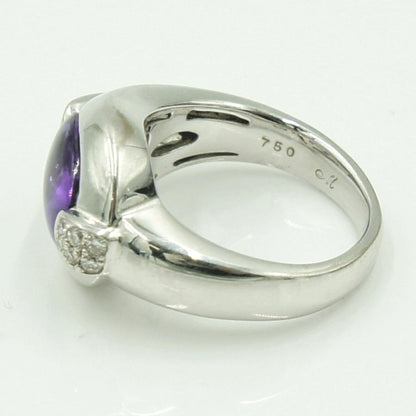 750アメジストダイヤモンドリング　A2.43ct　D0.16ct　リングサイズ9号　レディース（中古）