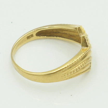 K18ファッションリング　リングサイズ13号　重量2.67g　リボン紐　レディース（中古）