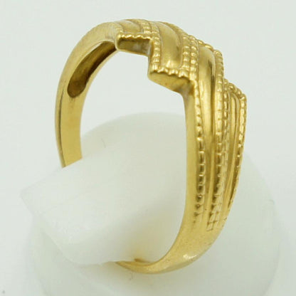 K18ファッションリング　リングサイズ13号　重量2.67g　リボン紐　レディース（中古）