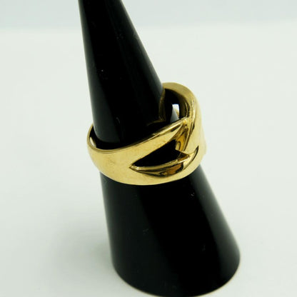 K18ファッションリング「チェーン・鎖」リング12号　重量6.84g　レディース（中古）