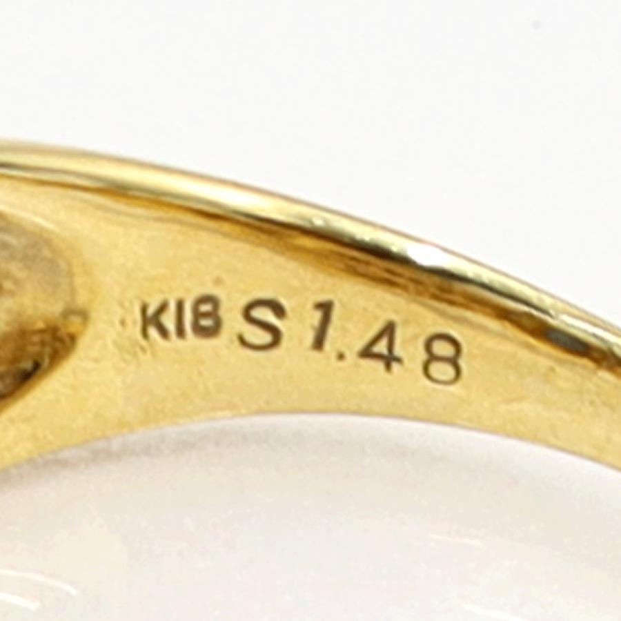 K18サファイアダイヤモンドリング　S1.48ct　D0.56ct　リングサイズ12号　重量7.38ｇ(石の重量含む)　レディース（中古）