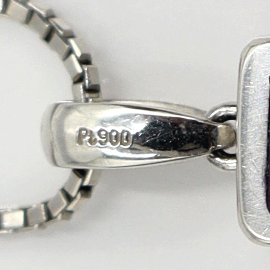Pt900/Pt850アメジストネックレス　A1.56ct　ネックレス長さ約40cm　重量7.97ｇ(石の重量含む) レディース（中古）