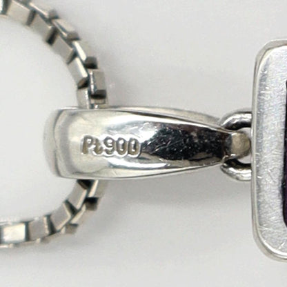 Pt900/Pt850アメジストネックレス　A1.56ct　ネックレス長さ約40cm　重量7.97ｇ(石の重量含む) レディース（中古）