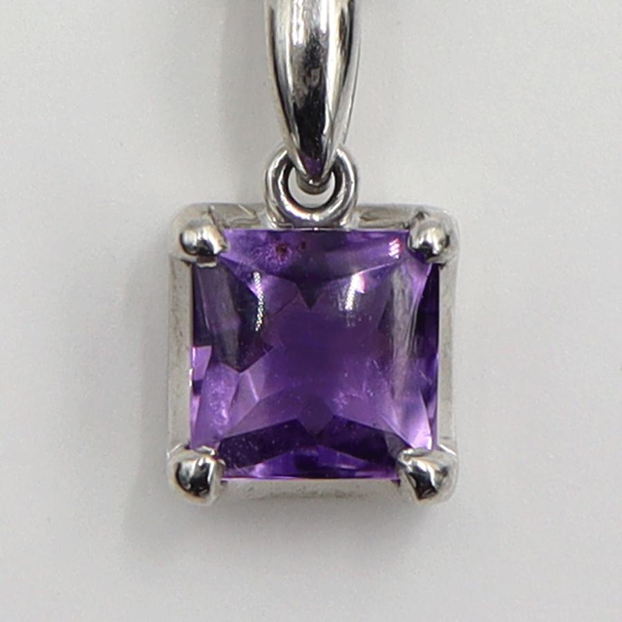 Pt900/Pt850アメジストネックレス　A1.56ct　ネックレス長さ約40cm　重量7.97ｇ(石の重量含む) レディース（中古）