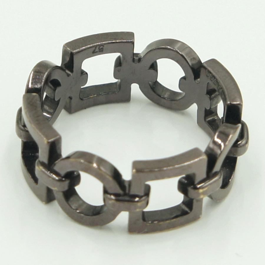 ブシュロン(BOUCHERON)　750チョコレートゴールドリング　リングサイズ17号　重量8.29ｇ 　メンズ　レディース（中古）