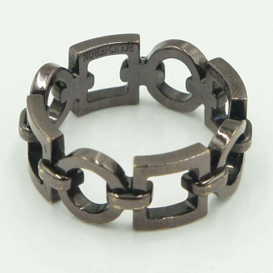 ブシュロン(BOUCHERON)　750チョコレートゴールドリング　リングサイズ17号　重量8.29ｇ 　メンズ　レディース（中古）