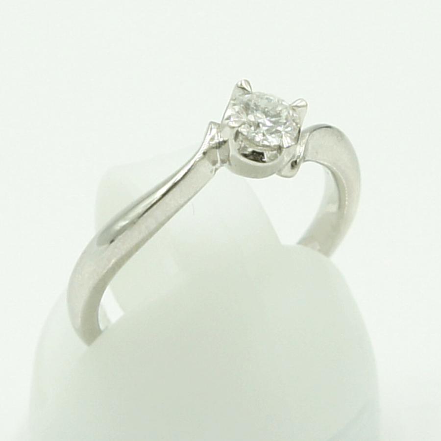 ヨンドシー(４℃)　Pt950ダイヤモンドリング　D0.212ct　リングサイズ8号　重量3.88ｇ(石の重力含む)　レディース（中古）