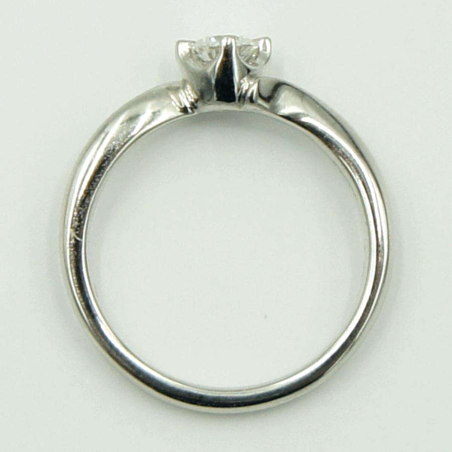 ヨンドシー(４℃)　Pt950ダイヤモンドリング　D0.212ct　リングサイズ8号　重量3.88ｇ(石の重力含む)　レディース（中古）