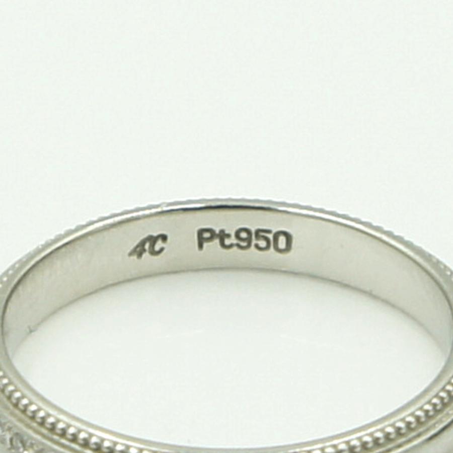 ヨンドシー(４℃)　Pt950ダイヤモンドリング　リングサイズ10号　重量3.52ｇ(石の重力含む)　レディース（中古）