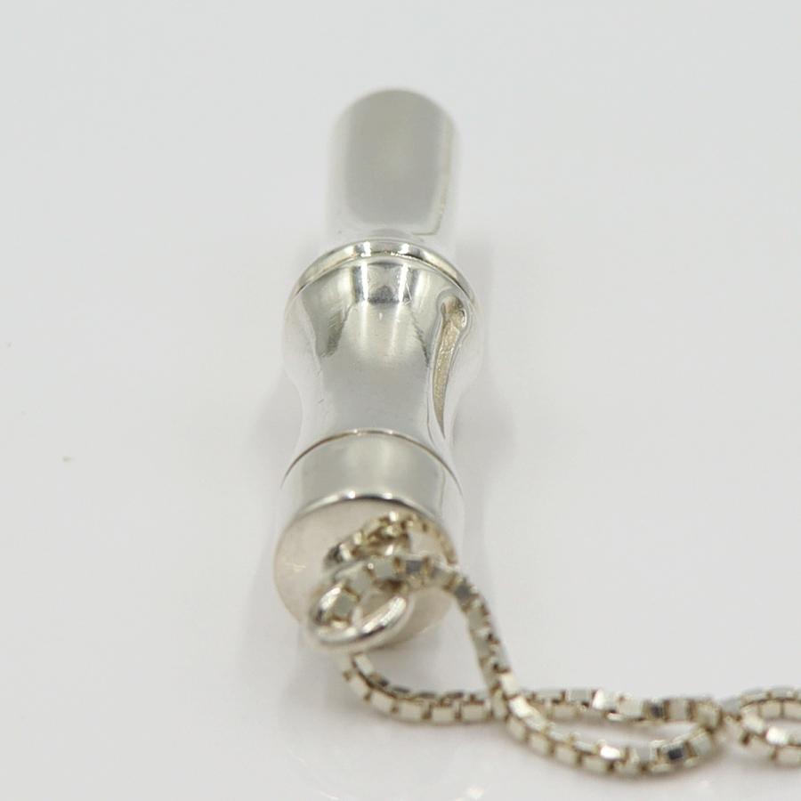 グッチ(GUCCI) バンブーペンダントネックレス　重さ44.77ｇ　チェーン長さ約74cm　シルバー　アクセサリー　レディース　(中古)