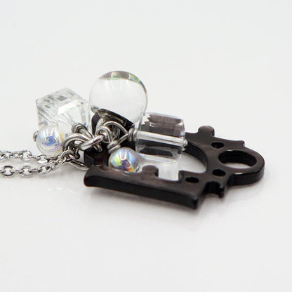 ディオール(Dior) Diorロゴ ハートキューブ ブレスレット　腕回り：約20cm　重さ：5.76ｇ　アクセサリー　レディース(中古)