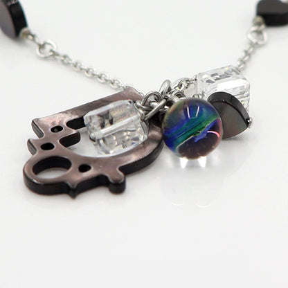 ディオール(Dior) Diorロゴ ハートキューブ ブレスレット　腕回り：約20cm　重さ：5.76ｇ　アクセサリー　レディース(中古)