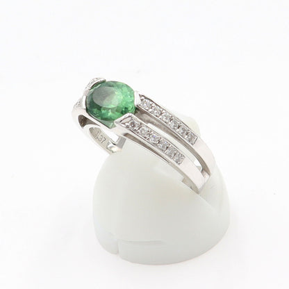 田崎真珠(TASAKI) Pt900トルマリンリング　T1.37ct　D0.18ct　リングサイズ12号　重量9.47g(石の重量含む)　レディース(中古)