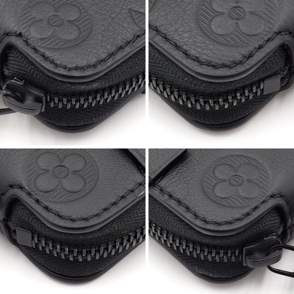 ルイ・ヴィトン(LOUIS VUITTON) モノグラム・シャドウ　レースアップ・ポーチ　M12601　ノワール　メンズ(中古)